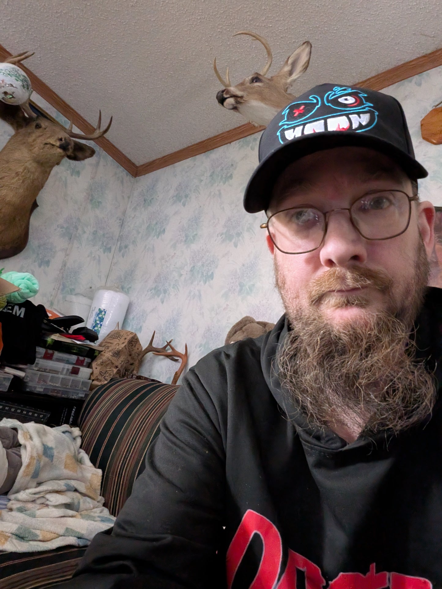 Crazy Face Hat - Blue