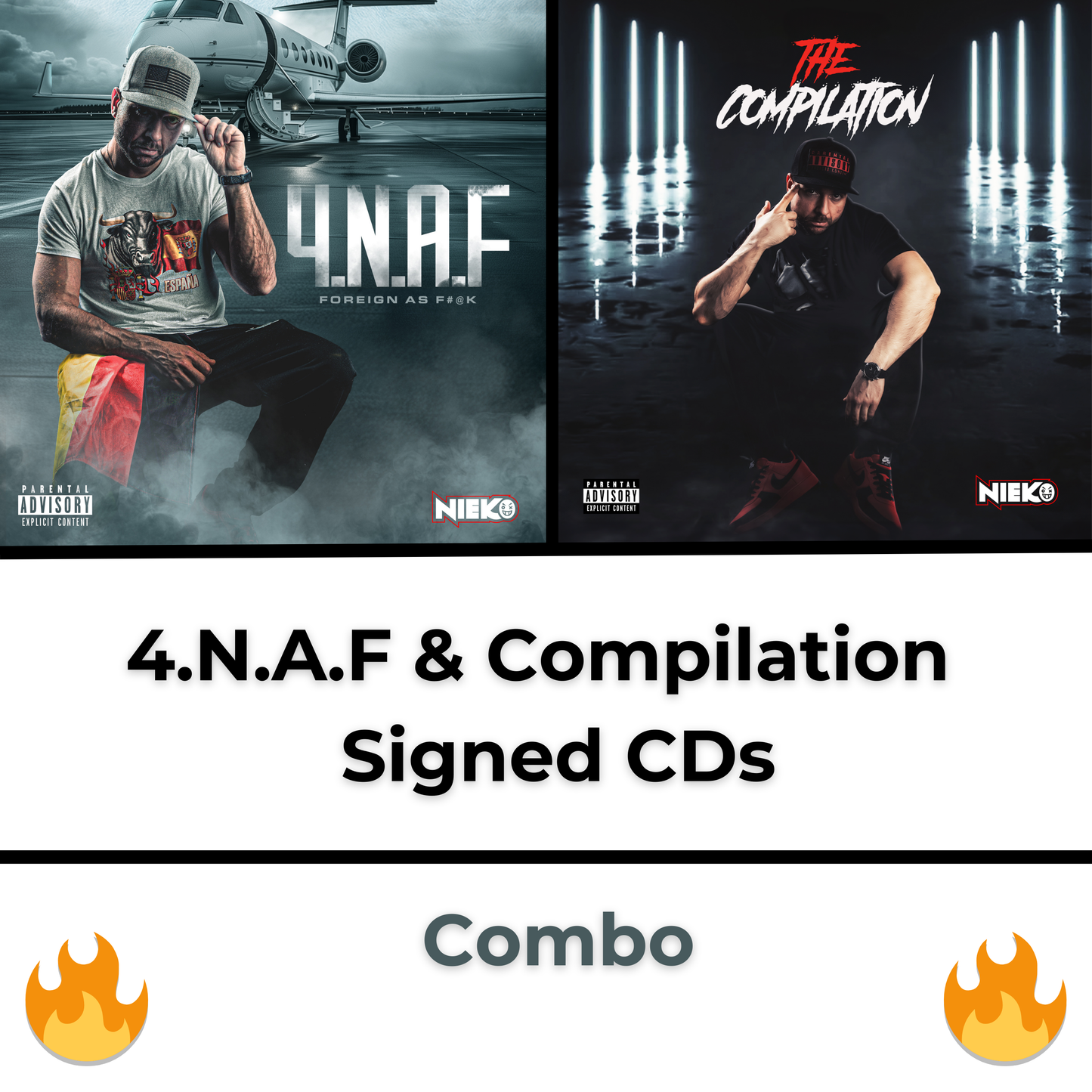 "4.N.A.F" & "The Compilation" Signed CDs Combo