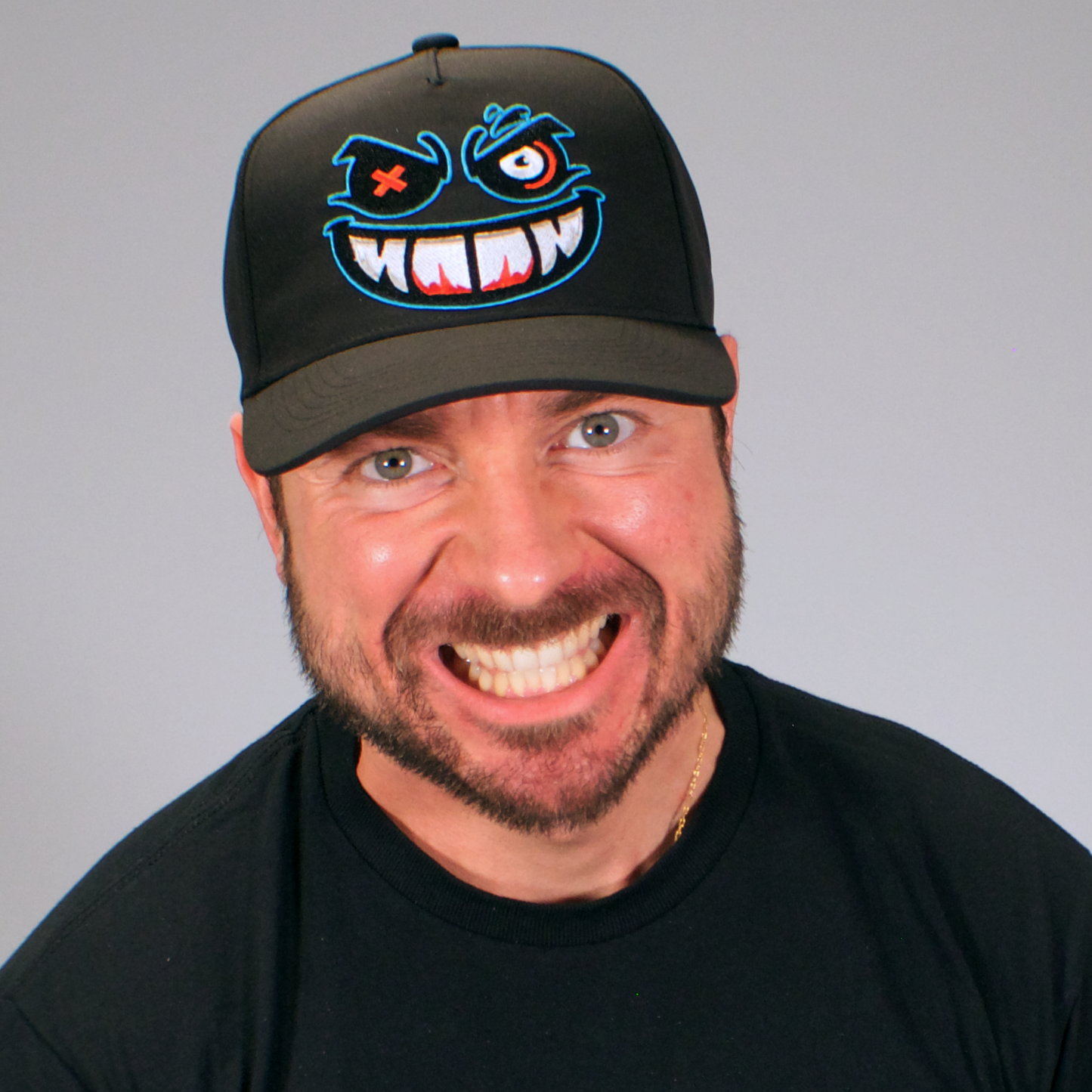 Crazy Face Hat - Blue