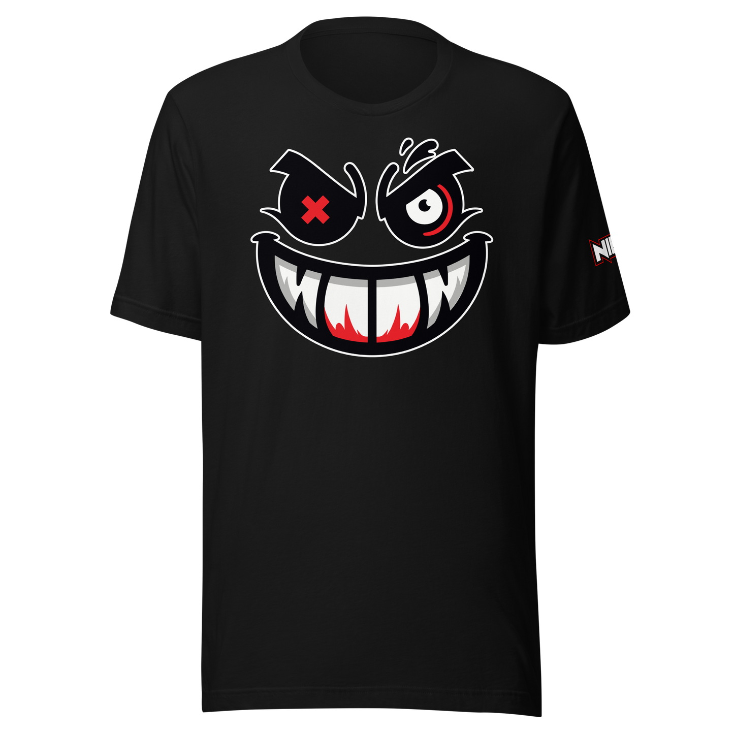 Red/White Crazy Face - Snapback + T-Shirt Combo