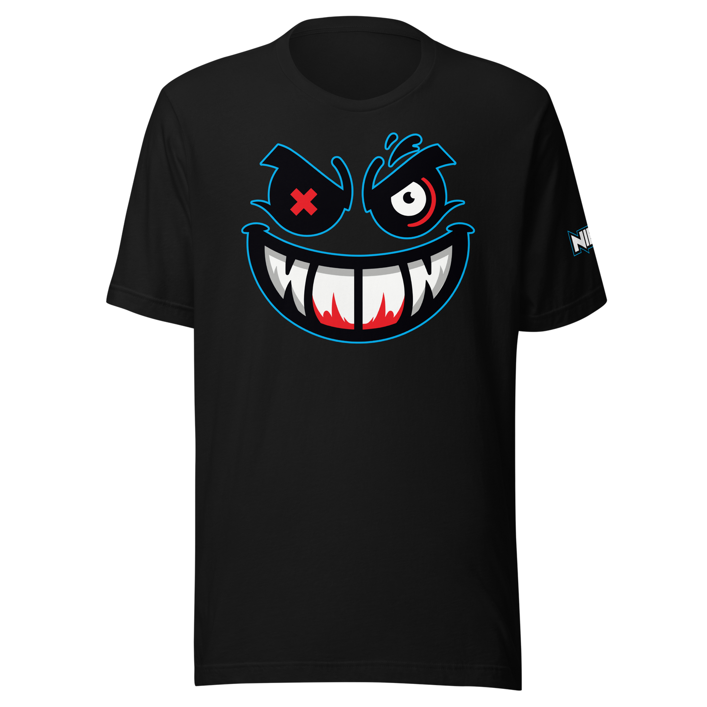 Blue Crazy Face T-Shirt